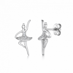 SOFIA stříbrné náušnice baletka IS028OR425