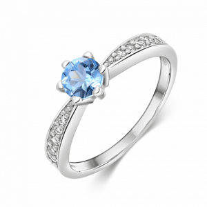 SOFIA stříbrný prsten se zirkony CORZB72606