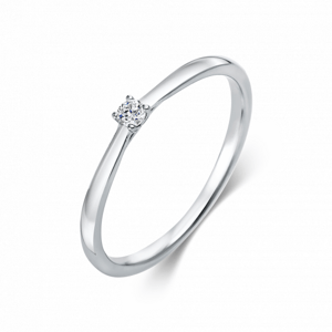SOFIA DIAMONDS zlatý zásnubní prsten s diamantem 0,05 ct DIA1A286W8