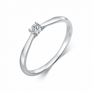 SOFIA DIAMONDS zlatý zásnubní prsten s diamantem 0,15 ct DIA1A288W4