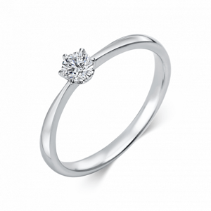 SOFIA DIAMONDS zlatý zásnubní prsten s diamantem 0,15 ct DIA1C478W8