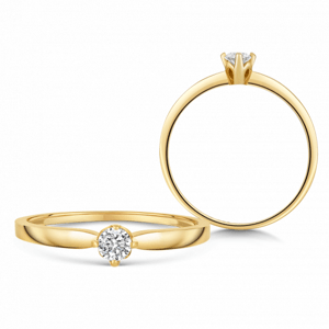 SOFIA zlatý zásnubní prsten se zirkonem ZORZ689810XL1