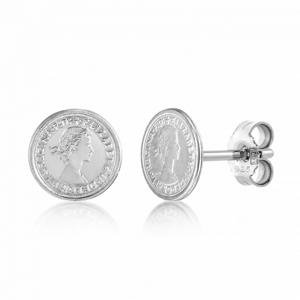 SOFIA stříbrné náušnice mince AMORGG5352