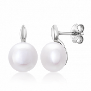 SOFIA stříbrné náušnice s perlou AEAE3885WFM/R
