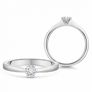 SOFIA DIAMONDS zlatý zásnubní prsten s diamantem 0,23 ct H/SI2 UDRG46673W-H-SI2