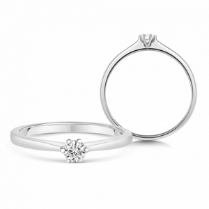 SOFIA DIAMONDS zlatý zásnubní prsten s diamantem 0,15 ct UDRG46873W-H-I1