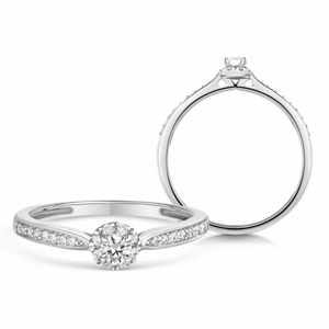 SOFIA DIAMONDS zlatý zásnubní prsten s diamanty 0,23 ct UDRG48708W-H-I1