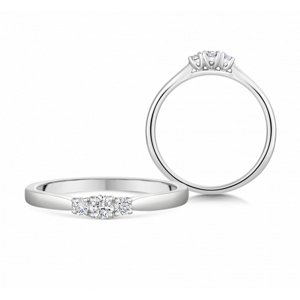 SOFIA DIAMONDS zlatý zásnubní prsten s diamanty 0,15 ct H/I1 UDRG44646W-H-I1