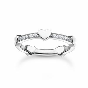 THOMAS SABO prsten Hearts silver TR2391-051-14