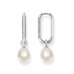 THOMAS SABO náušnice Links and pearls silver CR689-643-14
