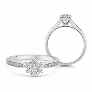 SOFIA DIAMONDS zlatý prsten s diamanty 0,165 ct AUBFKW04GEP-H-I