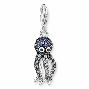 THOMAS SABO přívěsek charm Octopus with blue stones 1890-644-1