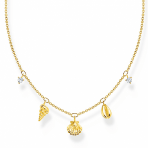 THOMAS SABO náhrdelník Shells gold KE2158-414-14-L45V
