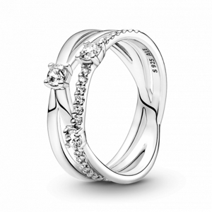 PANDORA Trojitý propletený prsten 199400C01