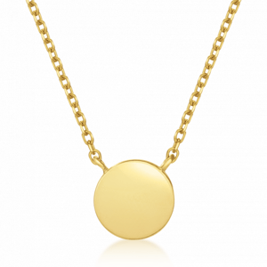 SOFIA zlatý náhrdelník s kruhovou plotýnkou NB9NBG-0240