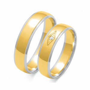 SOFIA zlatý pánský snubní prsten ZSOE-118MYG+WG
