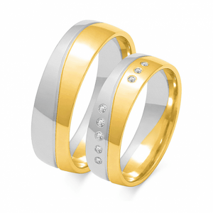 SOFIA zlatý dámský snubní prsten ZSOE-92WYG+WG