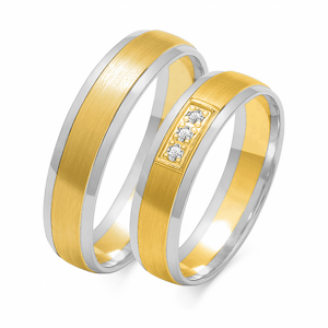 SOFIA zlatý pánský snubní prsten ZSOE-33MYG+WG