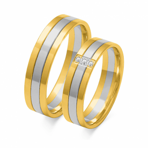 SOFIA zlatý pánský snubní prsten ZSOE-29MYG+WG