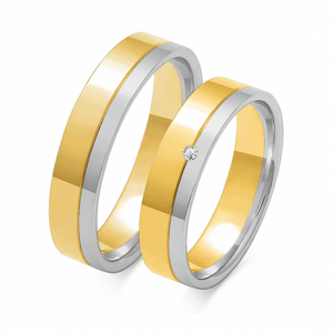 SOFIA zlatý dámský snubní prsten ZSOE-10WYG+WG