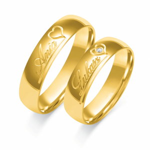 SOFIA zlatý pánský snubní prsten ZSO-378MYG