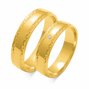 SOFIA zlatý pánský snubní prsten ZSO-104MYG