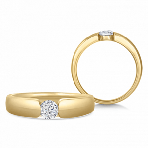 SOFIA DIAMONDS zlatý zásnubní prsten s diamantem 0,35 ct BDRB00136YG