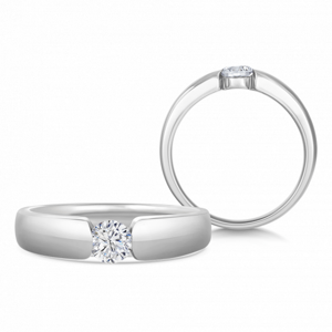 SOFIA DIAMONDS zlatý zásnubní prsten s diamantem 0,35 ct BDRB00136WG