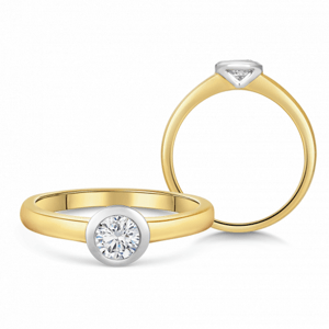 SOFIA DIAMONDS zlatý zásnubní prsten s diamantem 0,40 ct BDRB00158YG