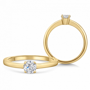 SOFIA DIAMONDS zlatý zásnubní prsten s diamantem 0,40 ct BDRB90347YG