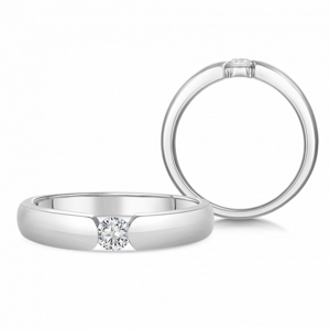 SOFIA DIAMONDS zlatý zásnubní prsten s diamantem 0,17 ct BDRB00074WG