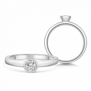 SOFIA DIAMONDS zlatý zásnubní prsten s diamantem 0,25 ct BDRB00078WG