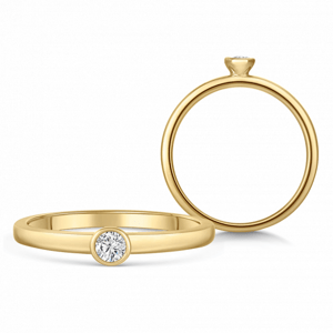 SOFIA DIAMONDS zlatý zásnubní prsten s diamantem 0,20 ct BDRB00077YG