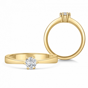 SOFIA DIAMONDS zlatý zásnubní prsten s diamantem 0,33 ct BDRB00071YG