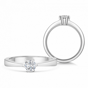 SOFIA DIAMONDS zlatý zásnubní prsten s diamantem 0,25 ct BDRB00070WG