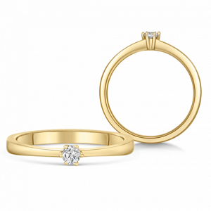 SOFIA DIAMONDS zlatý zásnubní prsten s diamantem 0,15 ct BDRB00068YG