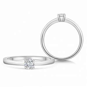SOFIA DIAMONDS zlatý zásnubní prsten s diamantem 0,25 ct BDRB00065WG
