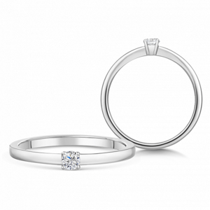 SOFIA DIAMONDS zlatý zásnubní prsten s diamantem 0,15 ct BDRB00063WG