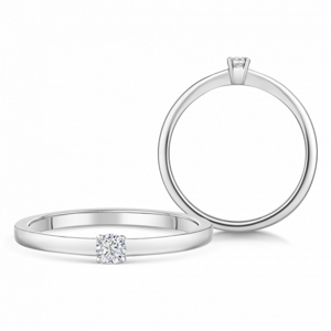 SOFIA DIAMONDS zlatý zásnubní prsten s diamantem 0,10 ct BDRB00062WG