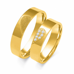 SOFIA zlatý dámský snubní prsten ZSB-110WYG