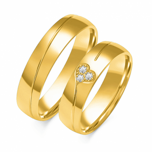 SOFIA zlatý pánský snubní prsten ZSB-104MYG