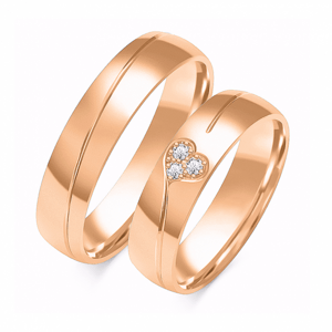 SOFIA zlatý dámský snubní prsten ZSB-104WRG