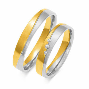 SOFIA zlatý pánský snubní prsten ZSA-217MYG+WG