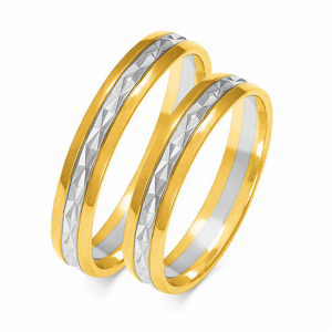 SOFIA zlatý pánský snubní prsten ZSA-214MYG+WG