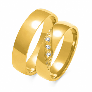 SOFIA zlatý dámský snubní prsten ZSA-160WYG