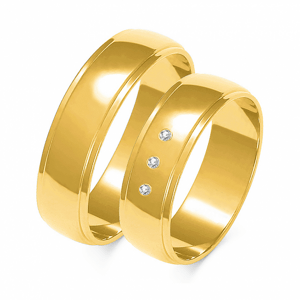 SOFIA zlatý dámský snubní prsten ZSA-153WYG