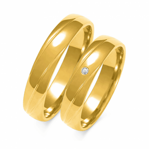 SOFIA zlatý dámský snubní prsten ZSA-139WYG