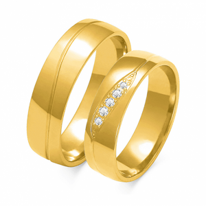 SOFIA zlatý dámský snubní prsten ZSA-126WYG