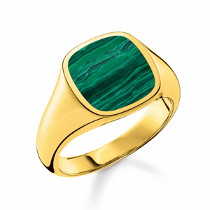 THOMAS SABO prsten Green-gold TR2332-140-6