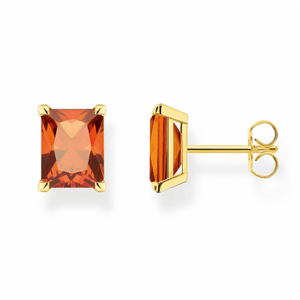 THOMAS SABO náušnice Orange stone gold H2201-472-8